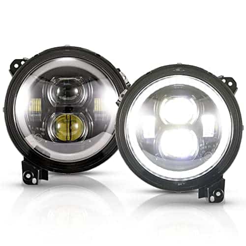 Faros LED de 9 pulgadas BUNKER INDUST con Halo DRL para