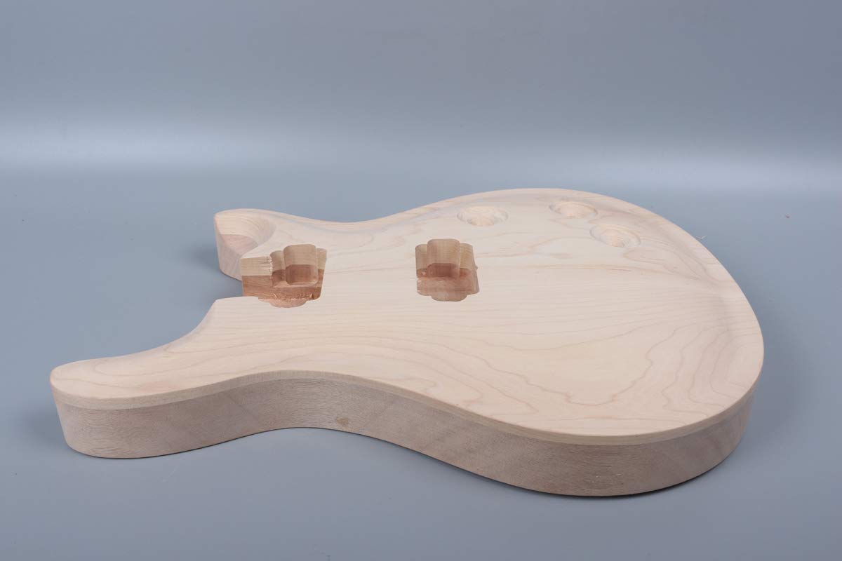 Cuerpo de Guitarra Inacabado de Caoba y Madera de Arce Para - Imagen 4