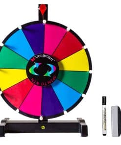 Ruleta de premios giratoria de 12" Voilamart con 12 ranuras