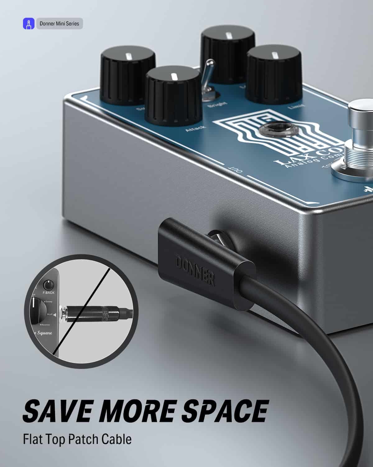 Cables de Conexión Plana Donner para Pedal de Efectos de - Imagen 5