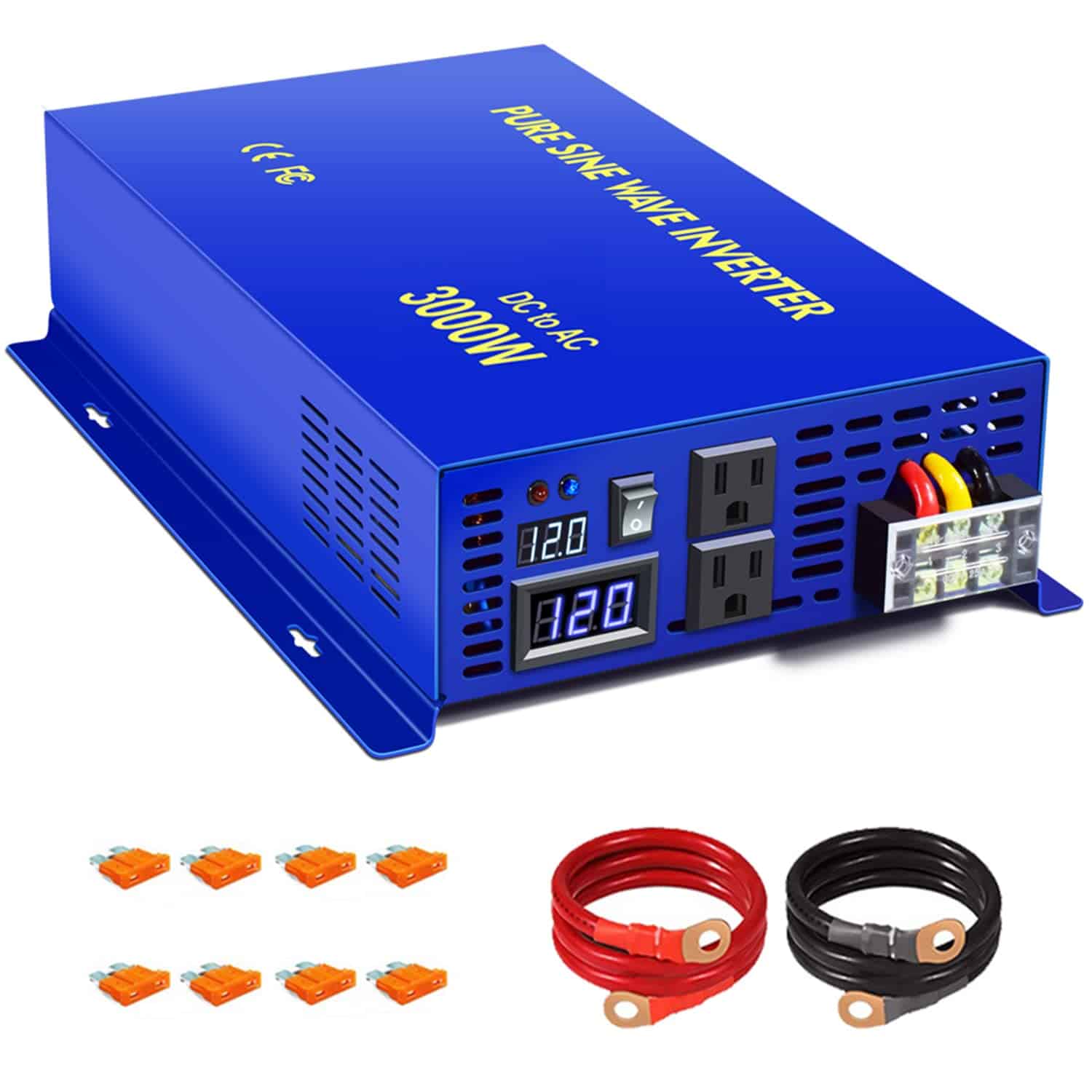 Inversor de Corriente XYZ INVT 3000 Vatio Onda Sinusoidal