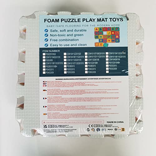 qqpp EVA Goma 18 Baldosas Estera de Espuma Puzzle - - Imagen 8