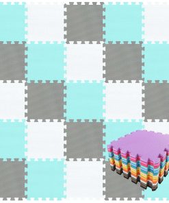 qqpp EVA Rubber 18 Baldosas Puzle de Espuma para Suelo -