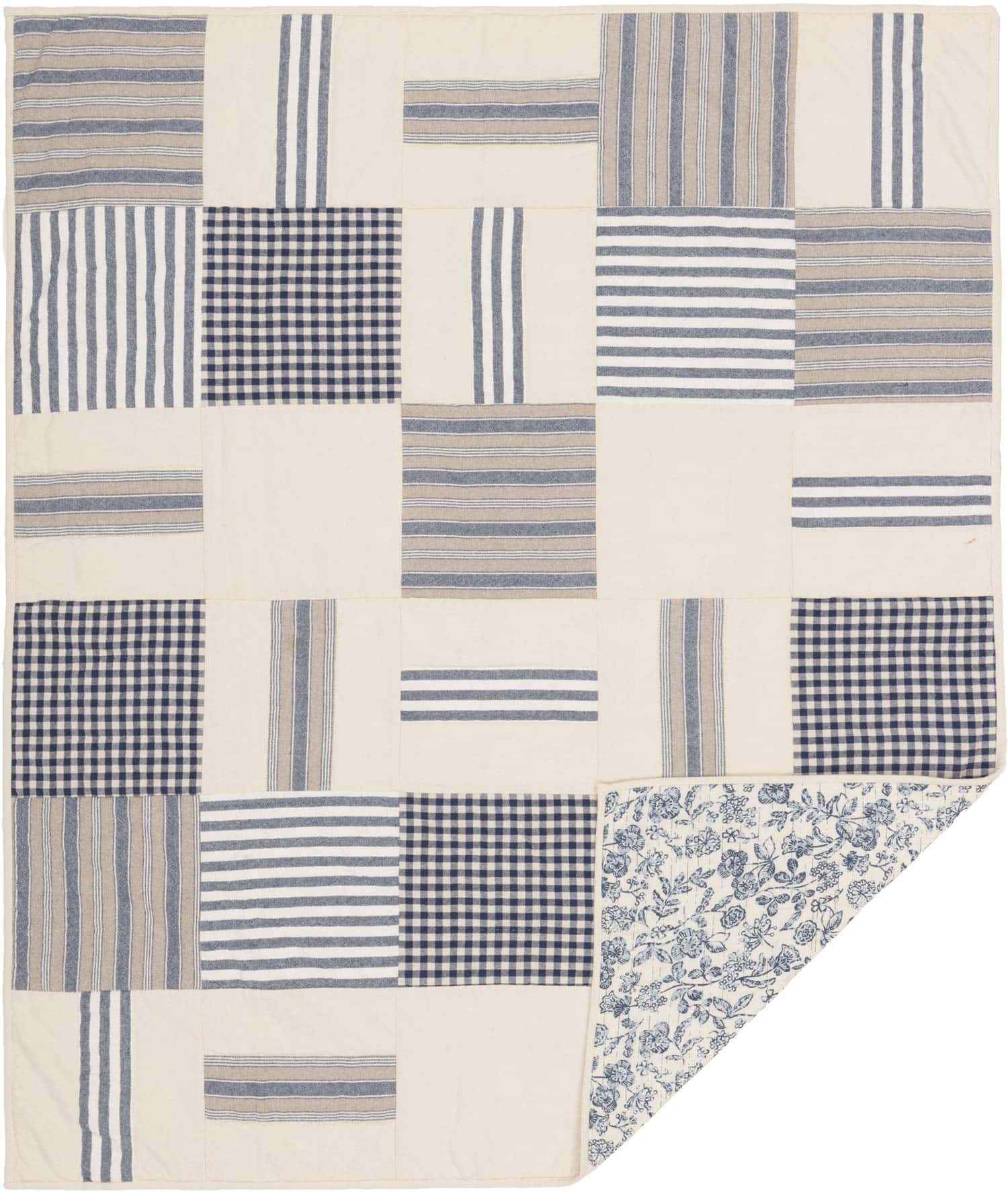 Piper Classics Colcha Acolchada Reversible de Patchwork y - Imagen 3