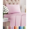 Juego de Sábanas de Tamaño Individual de 3 -Rosa Claro