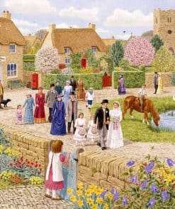 Rompecabezas de Boda en el Pueblo - Sarah Adams 500 Piezas