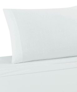 Juego de sábanas de punto jersey DELANNA suave, -Blanco