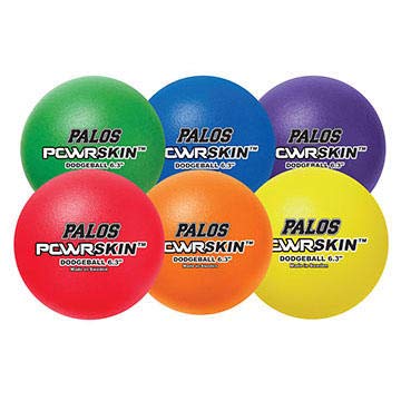 Juego de 6 pelotas de dodgeball POWRSkin 6.3 pulgadas en 6