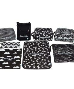 Organizador de pañales, biberones y suministros para bebés