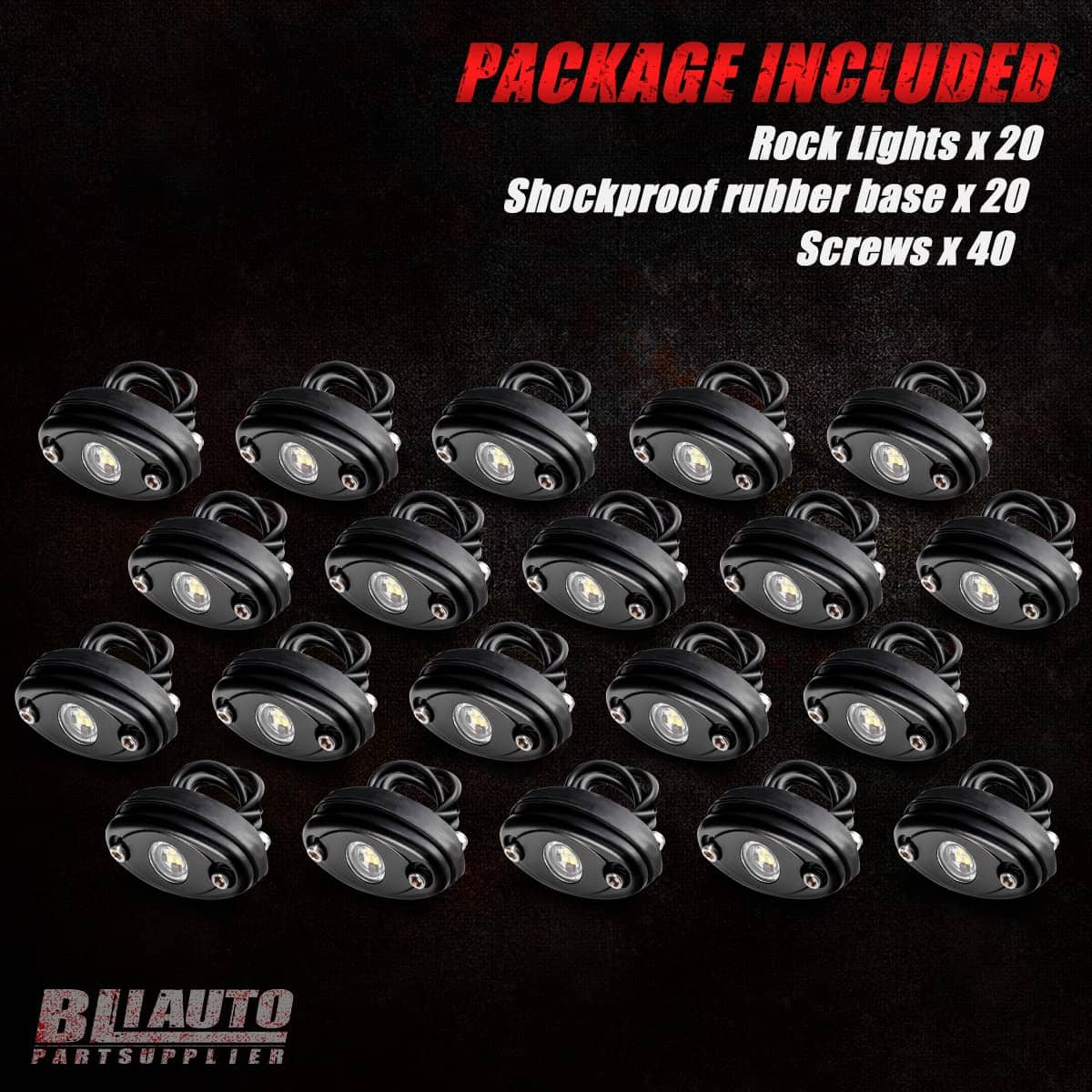 BLIAUTO Luces LED Rock Blancas para Jeep Camiones - Imagen 9