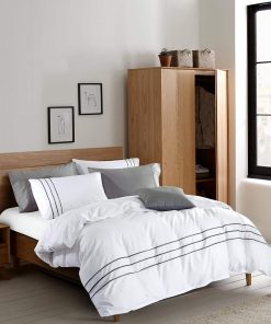 Juego de Funda Nórdica MengBoo Karen de 2 Piezas en Blanco