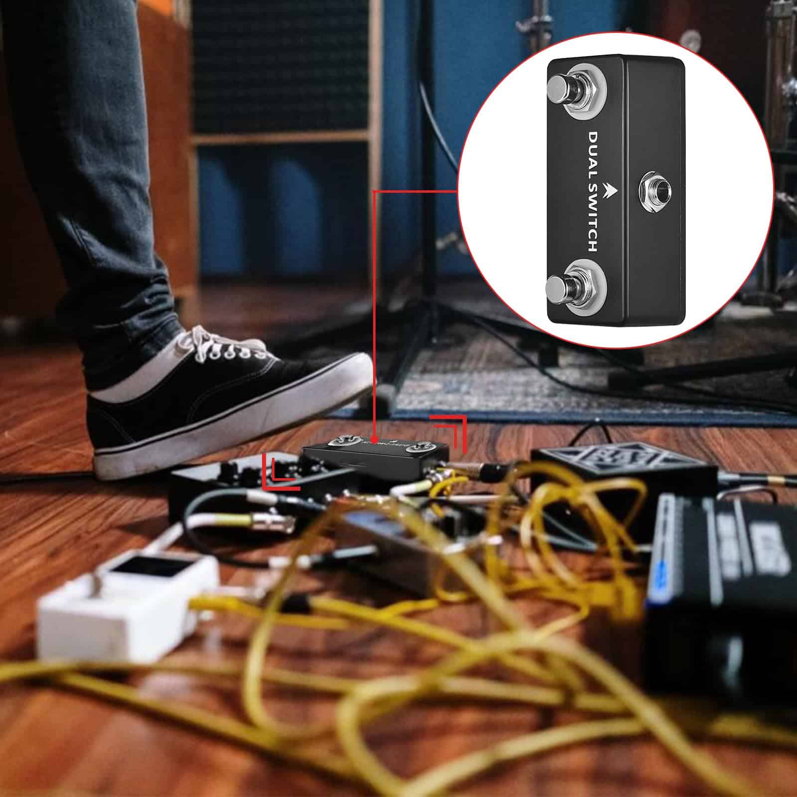 Pedal de interruptor doble para guitarra Pedal de - Imagen 6