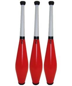 Set de 3 Clavas para Malabares Higgins Brothers Flow (Rojo)