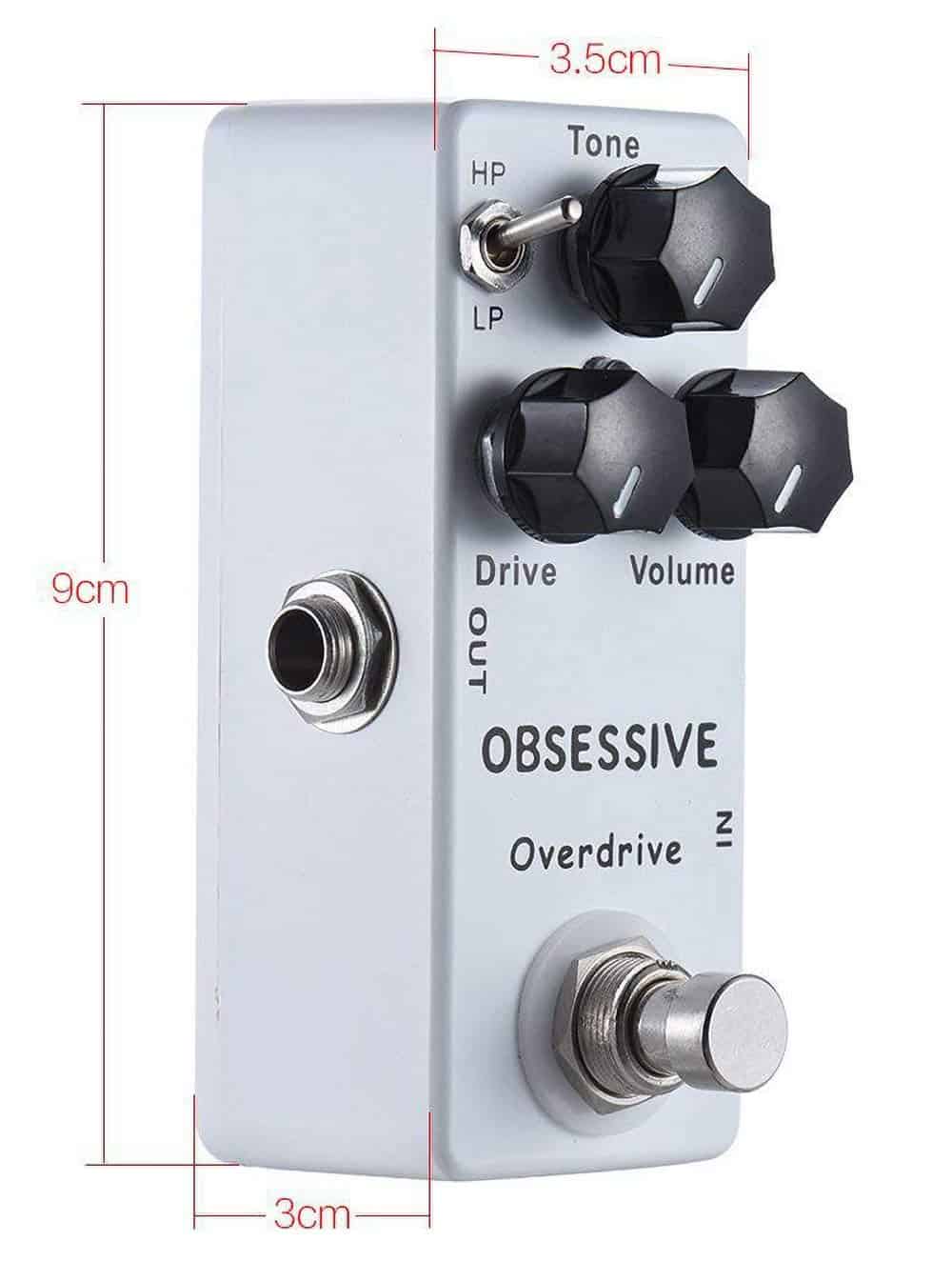 Pedal de Efecto Overdrive Obsessive Mini de Moskyaudio con - Imagen 4