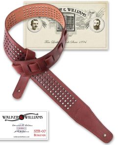 Correa de Guitarra de Cuero Walker & Williams ST-07 Color