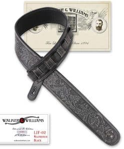 Correa de Guitarra Acolchada de Cuero Hecha a Mano Walker &