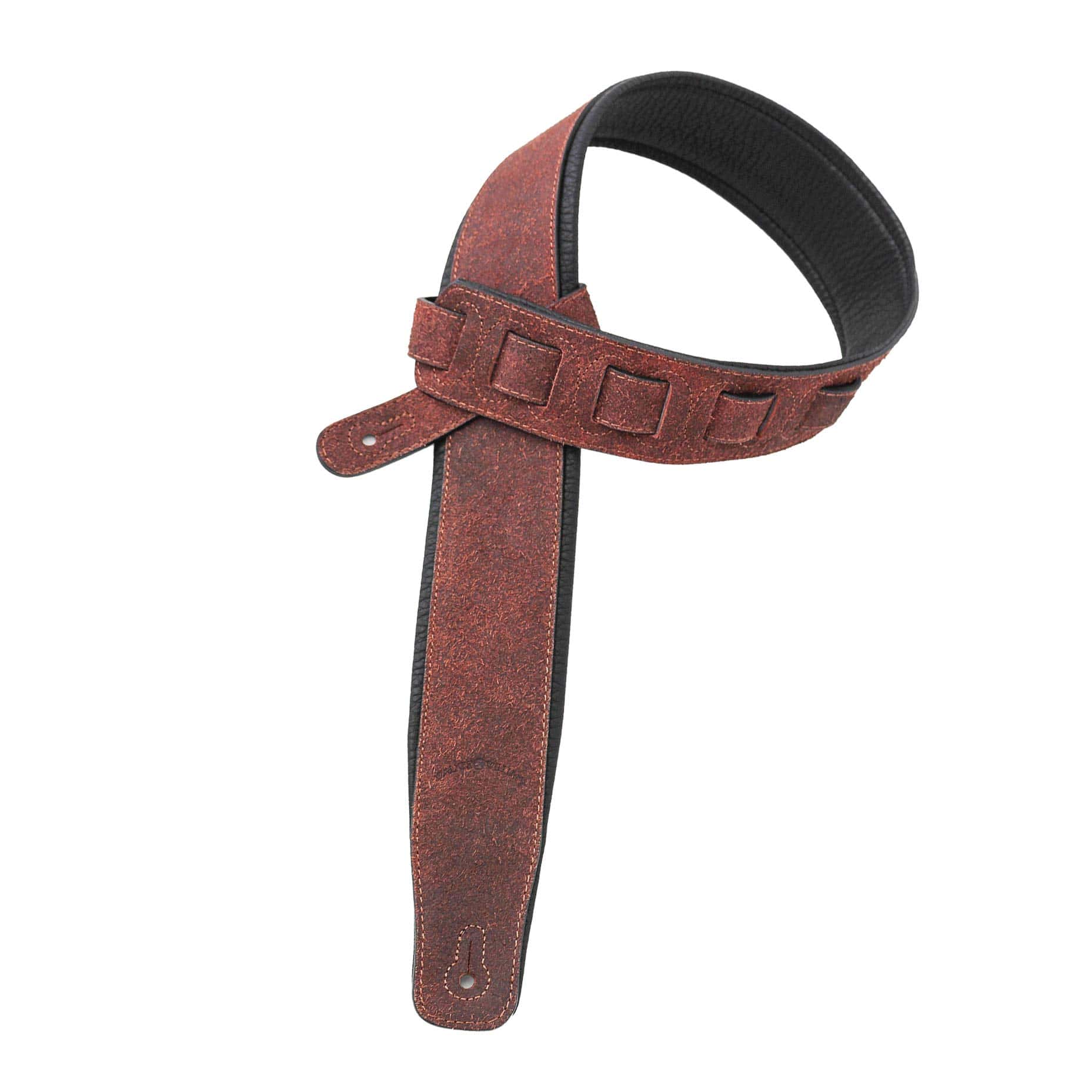 Correa de Guitarra Acolchada de Cuero Italiano Color Marrón - Imagen 7