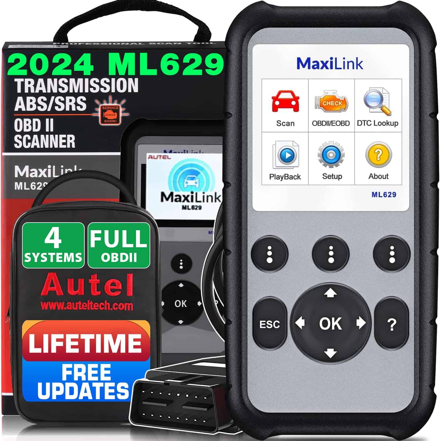 Autel MaxiLink ML629 OBD2 Scanner, Herramienta de