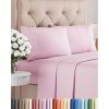 Juego de sábanas tamaño Queen de 4 -Rosa claro