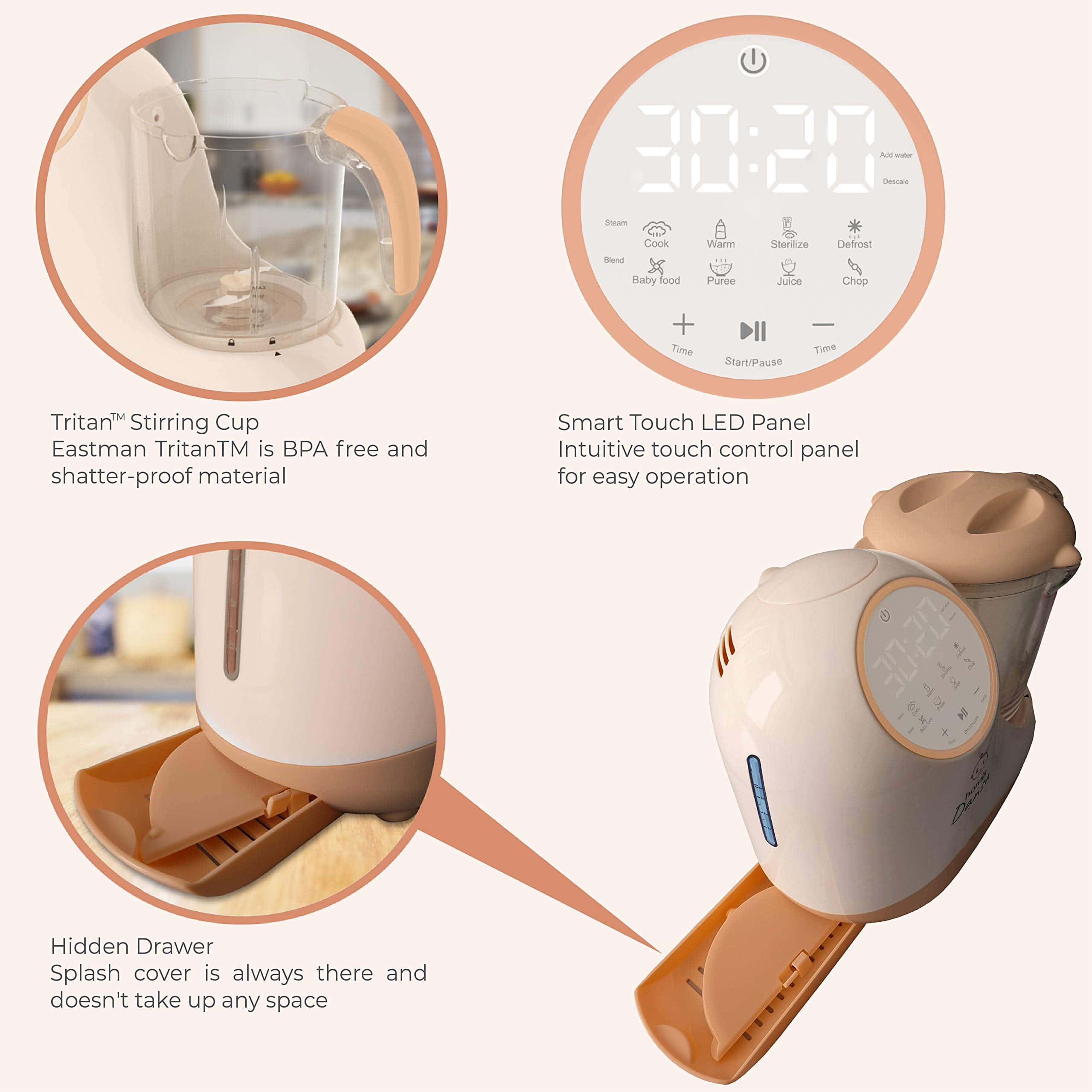 Procesador de Alimentos para Bebés - Picador, Molinillo y - Imagen 8