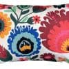 Funda de almohada lumbar Kashmir Designs en crema con