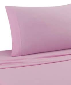 Juego de sábanas de jersey DELANNA suaves, -Rosa