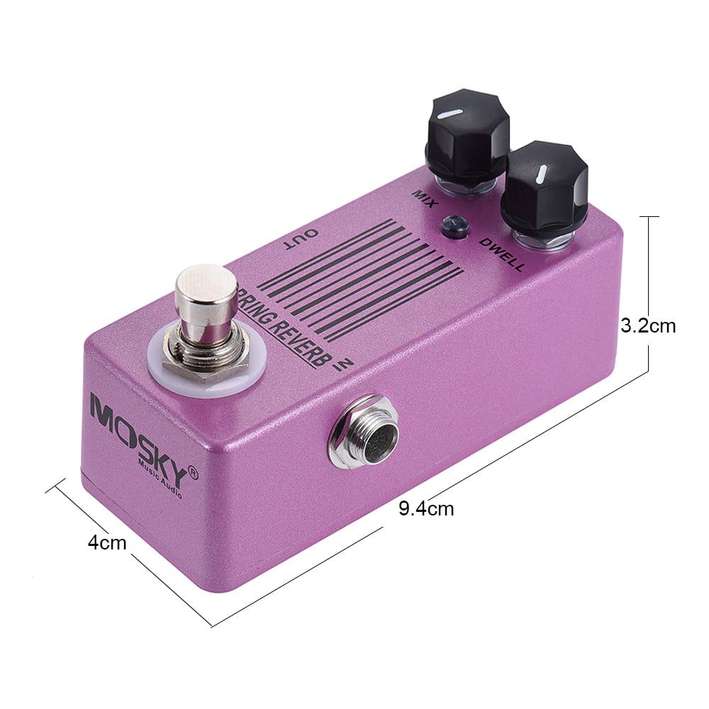 Pedal de Efecto Mini Reverb de Muelle para Guitarra con - Imagen 6
