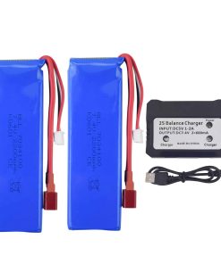 Fytoo 2PCS 7.4V 2200mah Batería de Litio con Cargador 2 en