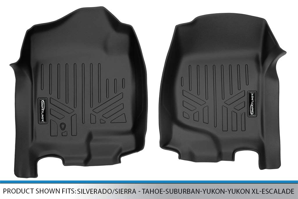 SMARTLINER Tapetes para Piso Juego de la Primera Fila Negro - Imagen 5