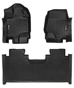 Juego de Tapetes Ajustables SMARTLINER 2 Filas Color Negro