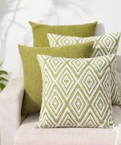 Set de 4 Fundas de Cojín Decorativas HPUK Diseño Geométrico