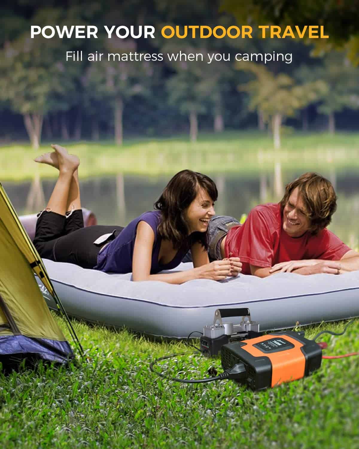 Inversor de Corriente Ampeak 750W 4.8A Doble Puertos USB 2 - Imagen 6