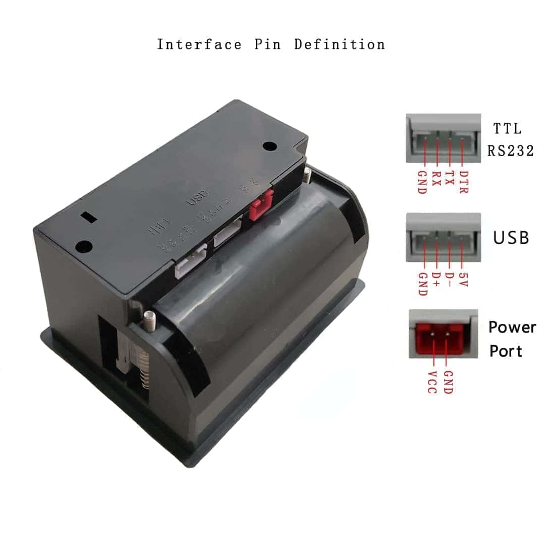 Impresora térmica mini Maikrt integrada de 58MM con soporte - Imagen 4