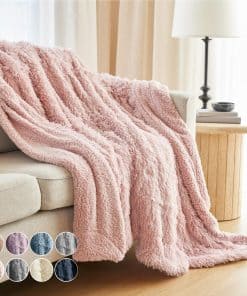 Manta de Cama The Connecticut Home Co, Twin 80x60, Suave y