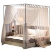 Mengersi Cortinas de Dosel de Cama Simple Canopy Bed para