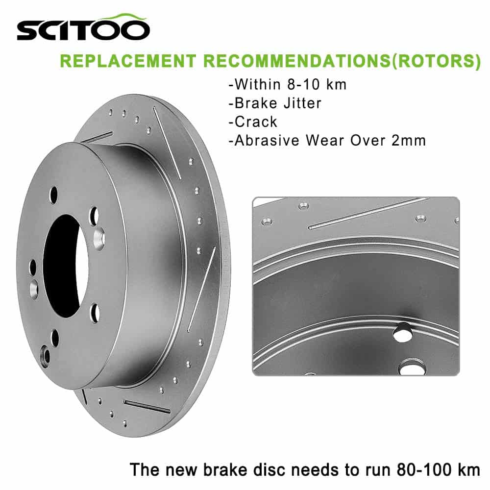 Kit de Frenos Traseros SCITOO con Discos de Freno y - Imagen 4