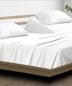 Juego de sábanas para camas ajustables Top -Blanco