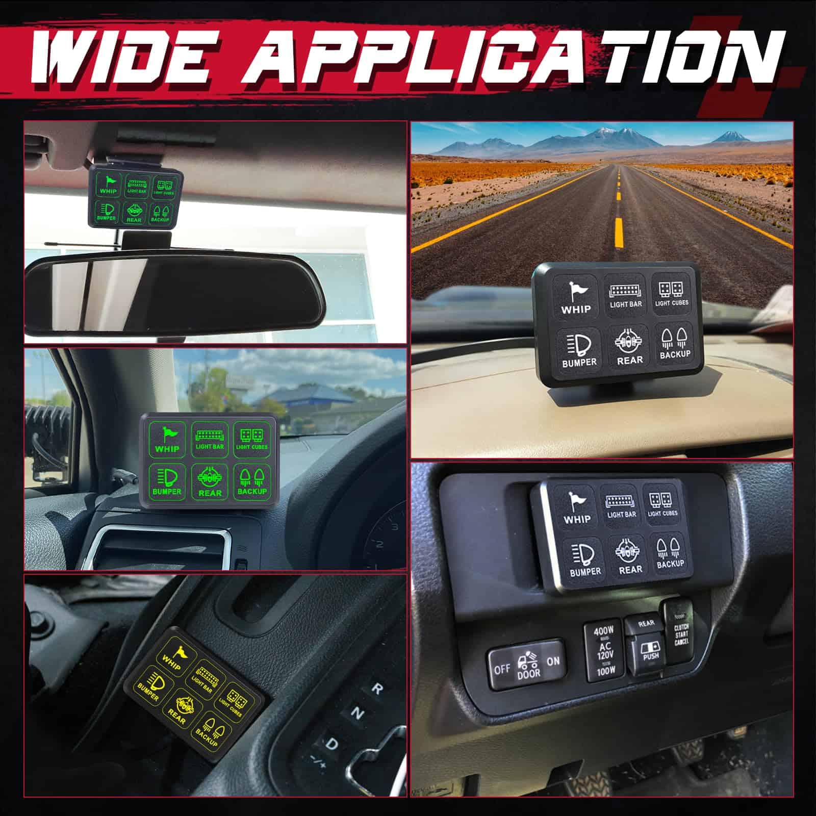 Panel de interruptores de 6 vías, OFFROADTOWN Caja de - Imagen 8