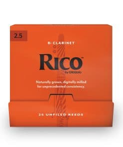 Cañas para Clarinete Bb D'Addario, 2.5, 25 Unidades