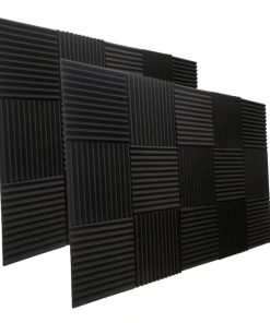 24 Pack 1" x 12" x 12" Paneles de Espuma Acústica de Cuña