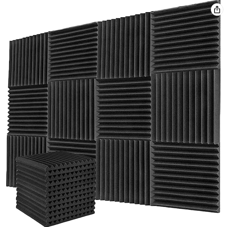 24 Pack 1" x 12" x 12" Paneles de Espuma Acústica de Cuña - Imagen 4