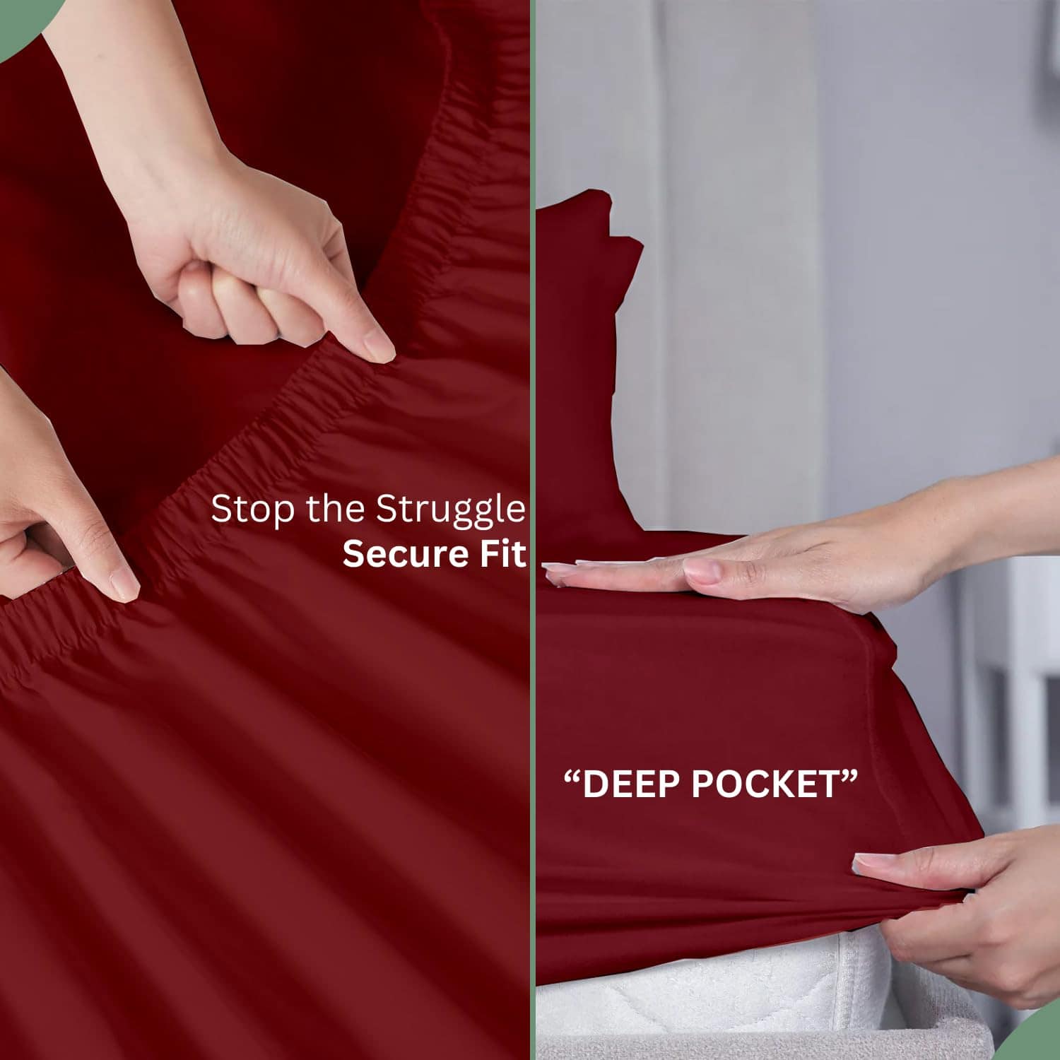 Juego de Sábanas Divididas para Cabecera 4 Piezas 400 Hilos - Imagen 4