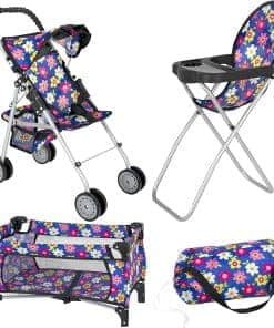 Conjunto de Juego de Muñeca de 3 Piezas Fash N Kolor -