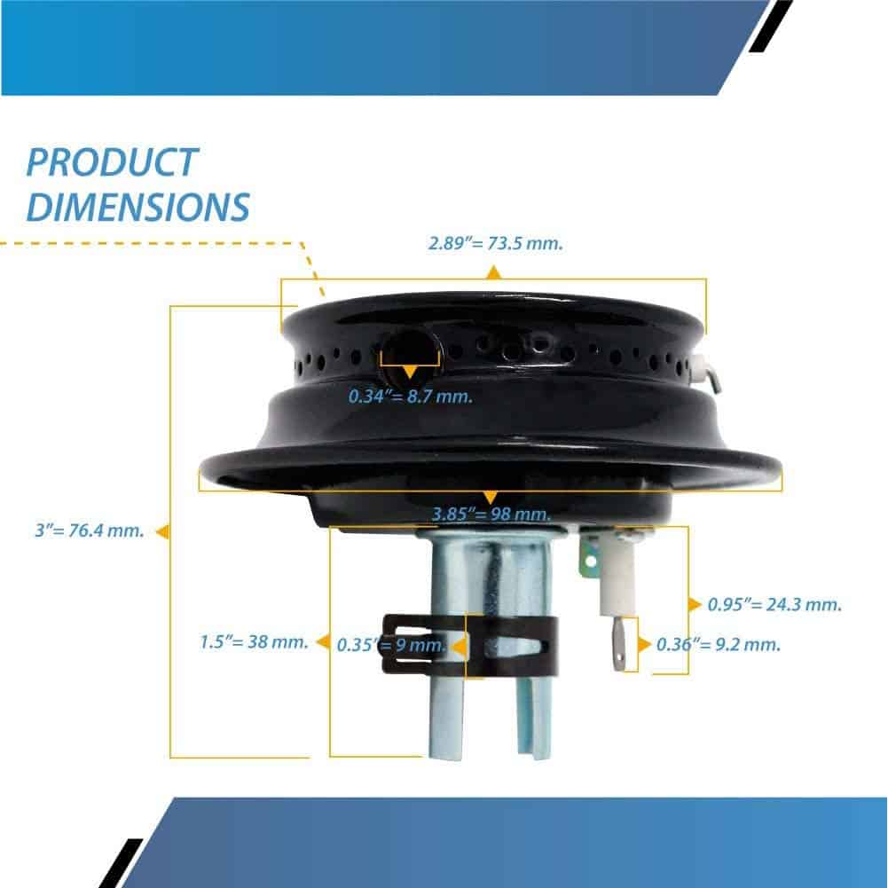 Conjunto de quemador de la estufa de gas para Whirlpool, - Imagen 5