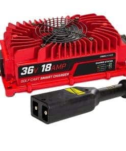 Cargador de batería FORM 18 AMP EZGO TXT para carros de