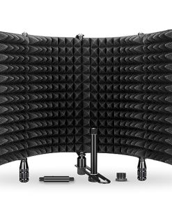 Aokeo Micrófono Aislante de Estudio, Escudo de Aislamiento