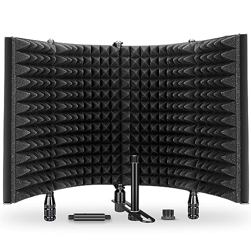 Aokeo Micrófono Aislante de Estudio, Escudo de Aislamiento