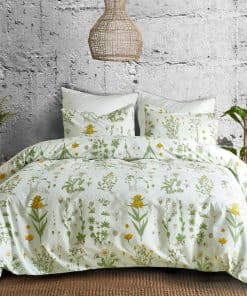 Juego de Ropa de Cama con Estampado Floral, Funda de Edredn