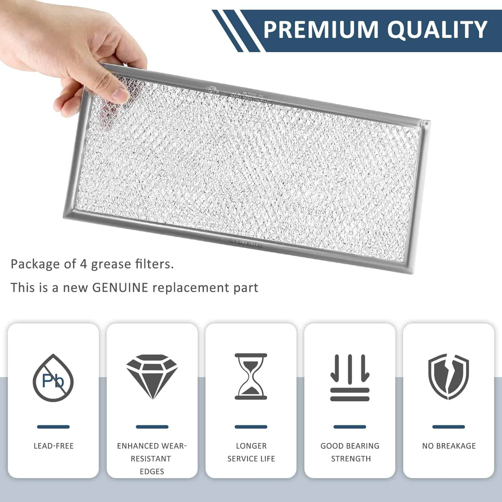 Filtro de Grasa para Microondas Compatible con Whirlpool - Imagen 3