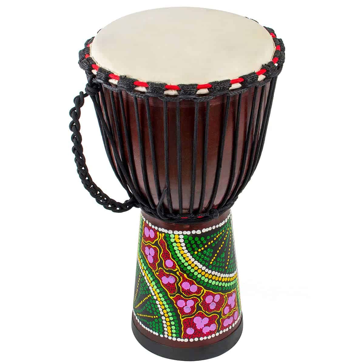 Djembe Tambor AKLOT Tambor Africano Pintado a Mano 9.5'' x